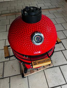 Kamado Keramik Grill Smoker in rot von Würth - Solms