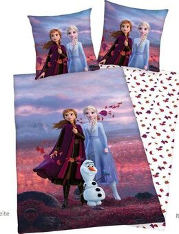Disney Kinderbettwäsche Disney´s Eiskönigin, Renforcé, mit tollem Anna und Elsa Motiv