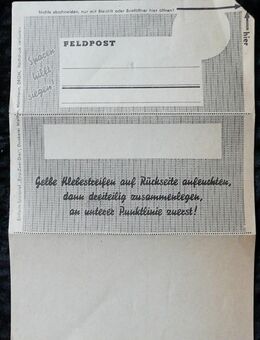 Feldpost, ungelaufen Einheitssparbrief „ Eins- Zwei-Drei“ - Niederfischbach