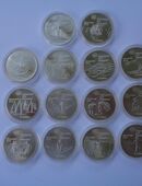 Silbermünzen 14 x 5 Dollars Canada Olympiade Montreal in 06110
