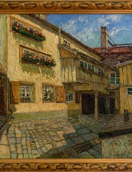 MeisterGemälde ALMA EKBERG (1876), Alter Gewerbehof in Dresden 1904!!! - Berlin