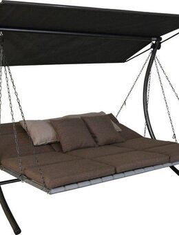 Angerer Freizeitmöbel Hollywoodschaukel Luxus Smart olive, 3-Sitzer, Bettfunktion, BxTxH: 210x145x160 cm