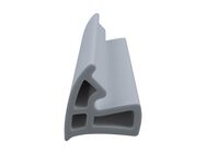 DIWARO Türdichtung SZ201 für Stahlzargen | Dichtung 5 lfm | Farben: weiß, grau, braun | senkrechte Nut | Fachhandelsware, hergestellt in Deutschland - Moers
