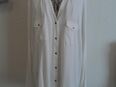 Shirt Bluse Longbluse Kragenlos weiß Gr. 48 ungetragen in 17489