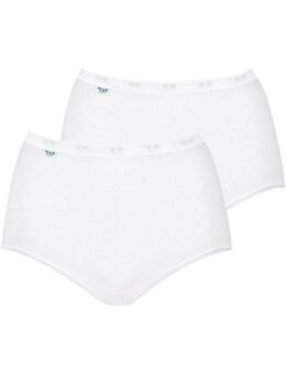 sloggi Maxislip Basic+ (2er Pack) perfekter Sitz, Baumwollmix, elastisch, weiche Nähte