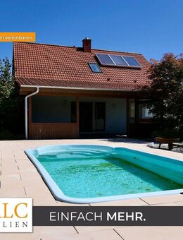 Einfach Mehr: Gepflegtes EFH in absolut ruhiger Sonnen-Lage, Do-Garage, FBH, EBK, Garten-Pool. Frei. - Beilngries
