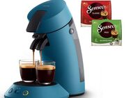 Philips Senseo Kaffeepadmaschine Original Plus CSA210/00, mit zwei Kaffee-Einstellungen, aus 28% rec. Plastik, inkl. Gratis-Zugabe (Wert 5 € UVP)