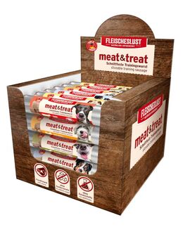 Fleischeslust meat & treat 33 x 80 g - Mixpaket I (5 Sorten)