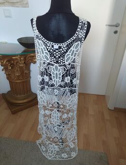 NEU Häkel Weste 100% Baumwolle Shirt Kleid L 40 creme - Haan