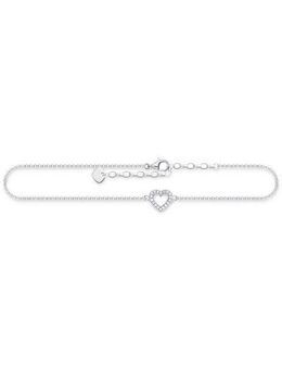 THOMAS SABO Fußkette Herz, AK0007-051-14-L27V, mit Zirkonia (synth)