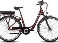 SAXONETTE E-Bike Cityrad Advanced Plus, 3 Gang Shimano SHIMANO Nexus Schaltwerk, Nabenschaltung, Frontmotor, 375 Wh, (mit Akku-Ladegerät u. integr. Rahmenschloss), Pedelec, Elektrofahrrad für Damen u. Herren