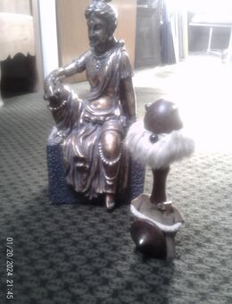 Sallingboe Wickinger von Hand in den 1960 aus edlem Mahagonie gearbeitet Figur Höhe: 21 cm von Hans Bollinger - Sternenfels