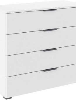 rauch Schubkastenkommode Sideboard Schubladenkommode AGORDO mit Dekor- oder Hochglanzfront (in zwei Griff-Farben, Breite 80 cm), vier große und geräumige Schubladen mit viel Stauraum MADE IN GERMANY