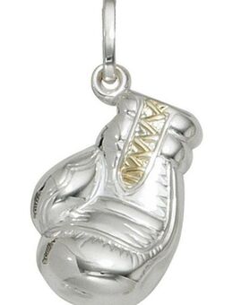 JOBO Kettenanhänger Anhänger Boxhandschuh, 925 Silber bicolor vergoldet