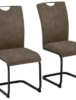Home affaire Freischwinger Napoli (Set, 2 St), Vintage-Mikrofaser Bezug, Belastbarkeit bis 130kg, im 2er oder 4er Set