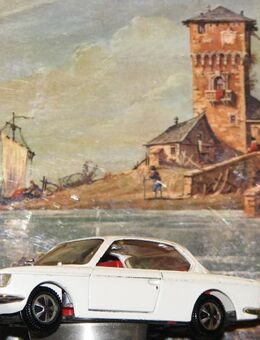BMW 2000 CS Modellauto von Märklin 1:43 weiss/beige - Spraitbach