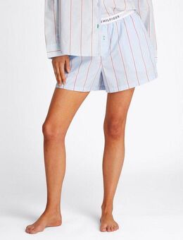 Tommy Hilfiger Underwear Shorts POPLIN SHORT mit Streifenmuster, Logobund