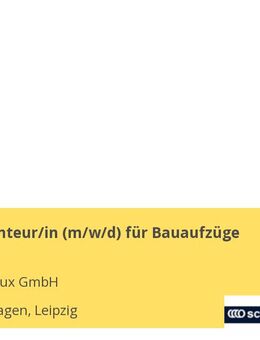 Service-Monteur/in (m/w/d) für Bauaufzüge - Leipzig
