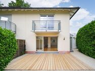 Charmante Doppelhaushälfte im mediterranen Stil mit sonnigem Garten, Dachterrasse und Bergblick, frei verfügbar - Bad Aibling