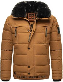 Stone Harbour Steppjacke Witas gesteppte Herren Winterjacke mit abnehmbarer Kapuze