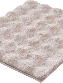 Kleine Wolke Badematte Cloud, Höhe 28 mm, rutschhemmend beschichtet, fußbodenheizungsgeeignet, Polyester, rechteckig, Badteppich, Uni Farben, Hoch-Tief Effekt, besonders weich