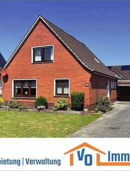 Solides Einfamilienhaus mit Garage im Zentrum der Blumenstadt Wiesmoor - Wiesmoor