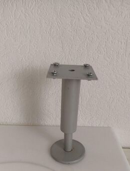 Möbelfuß Tischbeine Sockel Füße Schrank 16cm hoch grau Metall stabil grau - Essen