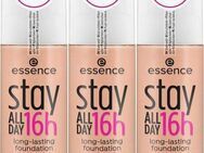 Essence Foundation stay ALL DAY 16h long-lasting, 3-tlg., mit super softer Textur