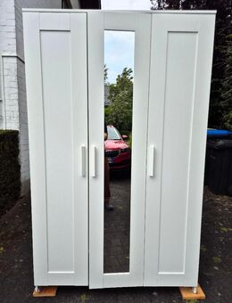 IKEA BRIMNES Kleiderschrank 3-türig weiß mit Spiegel 190x117x51 >> keine Defekte << - Aachen