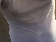 einfaches Herren T-Shirt in Weiß - Bad Vilbel