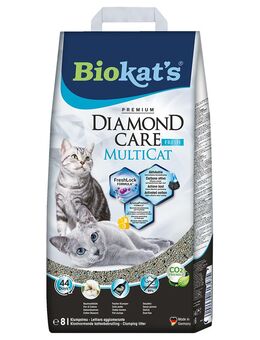 Biokat's Diamond Care MultiCat Fresh Katzenstreu - Sparpaket: 2 x 8 l