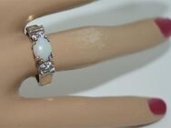 Opal Ring 925er Sterlingsilber mit Zirkonia - Herne