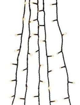 KONSTSMIDE LED-Baummantel Weihnachtsdeko, Christbaumschmuck, 200-flammig, LED Lichterkette mit Ring, 5 Stränge à 40 Dioden, vormontiert