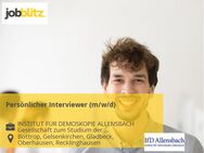 Persönlicher Interviewer (m/w/d) - Bottrop
