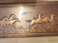 Sehr schön Relief Wandbild aus massive Holz und copper - Essen