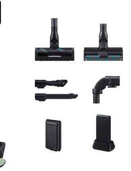 Samsung Akku-Handstaubsauger BESPOKE AI Jet Ultra Akku+ CompleteClean, VS90F40EEM/WD, 1050 W, beutellos