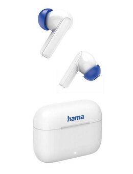 Hama Bluetooth Kopfhörer (TWS, Headphones, kabellos, In-Ear, ANC, ENC, App) Bluetooth-Kopfhörer (Active Noise Cancelling (ANC), Freisprechfunktion, LED Ladestandsanzeige, Noise-Reduction, Sprachsteuerung, True Wireless, Google Assistant, Siri, A2DP...