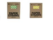 10.000 Stück UK Papier-Strohhalme pro Karton Trinkhalme in 2 Farben 40 x 250 Pck. Brandneu - Berlin Mitte
