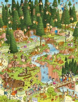 HEYE Puzzle Black Forest Habitat, 1000 Puzzleteile, Made in Germany
