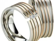 Ringe LUC10 mit Beschichtung und Diamant - Aholming