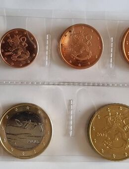 Finnland KMS 2005 bankfrisch 2 Euro, 1 Euro, 50 Cent, 20 Cent, 10 Cent, 5 Cent, 2 Cent, 1 Cent - unzirkuliert - Essen