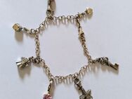 Verkaufe Bettelarmband in 925 Silber mit 7 Anhängern selten getragen - Stendal (Hansestadt)