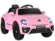 COSTWAY Elektro-Kinderauto VW Volkswagen, 12V, 3-5 km/h, mit Musik