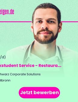 Werkstudent Service - Restaurant Cäcilie (m/w/d) - Heilbronn