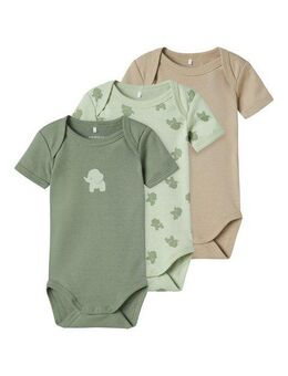 Name It Schlafoverall NBMBODY 3P SS SEA FOAM ELEPHANT NOOS (Packung, 3-tlg)