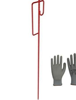 #SALE# Baustelleneinrichtung 10 Stk Leinenhalter Absperrhalter mit Handschuh im Set - Wuppertal