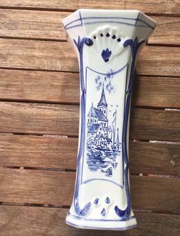 Delft Holland Porzellan Sammler Vase Blumenvase Vintage Blau/Weiß - Fulda