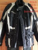 Motorrad Tourer-Jacke POLO schwarz/grau Winterfutter herausnehmbar in 80469