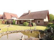 Topgepflegtes, teilausgebautes Wohnhaus mit Keller und Garagenanbau sowie schönem Garten - Cloppenburg