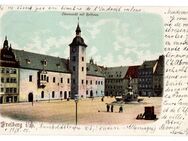 Postkarte, AK, Freiberg i.S., Obermarkt mit Rathaus - Bötzingen
